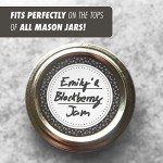 MESS Dissolvable Canning Labels – 200 Black 2" Removable Mason Jar Stickers for Jars, Containers, Homemade Jam, and Food Storage