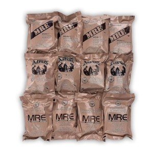 Military MREs: 12ct Case, Menus 1-12