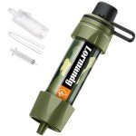 Personal Straw Water Purifier - Mini Water Filtration System, Straw Water Purification System, Portable Filter - Outdoor Emergency and Survival Gear for Hiking, Camping Accessories, Travel Activities