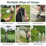 Personal Straw Water Purifier - Mini Water Filtration System, Straw Water Purification System, Portable Filter - Outdoor Emergency and Survival Gear for Hiking, Camping Accessories, Travel Activities