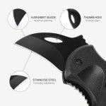 FUNBRO Small Pocket Knife Gift for Men, Keychain Box Cutter with 1.34inch Blade, Mini Folding Knives EDC Gadgets for Everyday Carry, Stocking Stuffers Gift for Adults Men Him