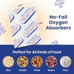 Wallaby 500cc Oxygen Absorbers - 100 Count - for Long Term Food Storage & Survival, Mylar Bags, Canning, Harvest Right Freeze Dryer, Dehydrated, and Preserved Foods - FDA Food Safe 500cc