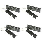 Giskieo Magnesium Flint Fire Starter, Survival Fire Blocks with Striker for Camping/Hiking/Emergency (4 Pack)