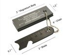 Giskieo Magnesium Flint Fire Starter, Survival Fire Blocks with Striker for Camping/Hiking/Emergency (4 Pack)