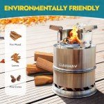 CANWAY Wood Stove, Windproof Backpacking Survival Stove