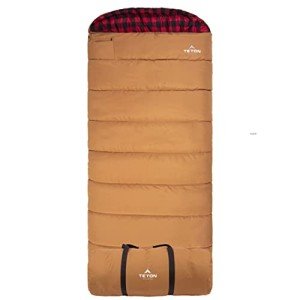 TETON Sports Deer Hunter -35 Degree Sleeping Bags. Warm and Comfortable Camping Sleeping Bag, TETON Tough Canvas Shell for Camping, Hunting, and Cold Weather