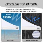 Eurmax USA Standard 10x10ft Patio Pop Up Canopy Tent for Outdoor Events Commercial Instant Canopies with Heavy Duty Roller Bag,Bonus 4 Canopy Sand Bags (Black)
