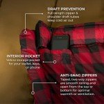 TETON Sports Deer Hunter -35 Degree Sleeping Bags. Warm and Comfortable Camping Sleeping Bag, TETON Tough Canvas Shell for Camping, Hunting, and Cold Weather