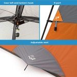 CORE 6 Person Straight Wall Cabin Tent | Portable Camp Tent with Carry Bag for Outdoor Car Camping | Included Gear Loft Organizer for Camping Accessories
