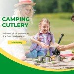 7-in-1 Stainless Steel Folding Tableware Set