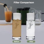 Portable Electric Water Filter with Features 0.01-Micron 5-Stage Filtration, Emergency Light, USB Charging, Compass. Electric Water Filter Ideal for Short Outdoor Trips, Camping