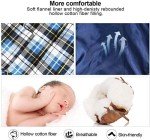 REDCAMP Cotton Flannel Sleeping Bag for Adults, XL 32F Comfortable, Envelope with Compression Sack Blue 2lbs(95"x35")