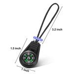 BBTO 100 Pieces Mini Survival Compass Outdoor Camping Hiking Pocket Compass Liquid Filled Mini Compass for Paracord Bracelet Necklace Key Chain