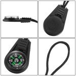 BBTO 100 Pieces Mini Survival Compass Outdoor Camping Hiking Pocket Compass Liquid Filled Mini Compass for Paracord Bracelet Necklace Key Chain