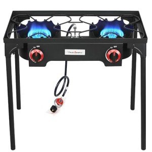 Vivicreate Propane Gas 20 PSIG high pressure regulator outdoor camping camp garden BBQ grill stove burner estufas de gas para cocinar afuera