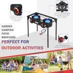 Vivicreate Propane Gas 20 PSIG high pressure regulator outdoor camping camp garden BBQ grill stove burner estufas de gas para cocinar afuera