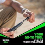 Rhino USA Survival Shovel w/Pick - Heavy Duty Carbon Steel Military Style Entrenching Tool for Off Road, Camping, Gardening, Beach, Digging Dirt, Sand, Mud & Snow. (Survival Shovel)