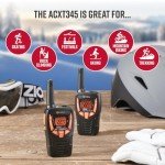 Cobra ACXT345 Weather-Resistant Walkie Talkies - Rechargeable, 22 Channels, Long Range 25-Mile Two-Way Radio Set (2-Pack)