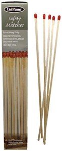 11" Extra Long Safety Matches, Heavy Duty Safety Long Wooden Matches for Indoor & Outdoor Grill, 11" Extended Match for Lighting Fireplace, Candles, Firepits, BBQ Grilling, Camping - 1 Pack (50 Match)