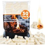 MAQIHAN Fire Starter - 30PACK Fire Plugs Fire Starter Survival Tool, Fire Starters for Campfires, Fire Starter Kit, Fire Starters for Survival, Fire Starter Sticks Fire Starters for Campfires Survival