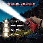 7400mWh Weather Emergency Radio, Portable SolarHand Crank Radios, Type-C USB Charge AM/FM/NOAA Radio 1W LED Flashlight 2000mAh Battery Powered Phone Charger, SOS Function for Emergencies