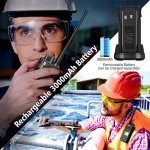 SAMCOM Radios FPCN10A Professional Business Walkie Talkies Heavy Duty with 3000mAh Large Capacity Battery,GROUP Call 2 Way Radios with Earpiece, Two-Way Radio for Adults Skiing Hunting Hiking (6-Pack)