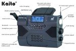 Kaito Emergency Radio Voyager Max KA900 Digital Solar Dynamo Crank Wind Up AM/FM/SW & NOAA Weather Stereo Radio Receiver with Bluetooth, Real-time Alert, MP3 Player, Recorder & Phone Charger, Black