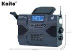 Kaito Emergency Radio Voyager Max KA900 Digital Solar Dynamo Crank Wind Up AM/FM/SW & NOAA Weather Stereo Radio Receiver with Bluetooth, Real-time Alert, MP3 Player, Recorder & Phone Charger, Black