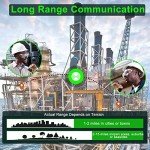 SAMCOM Radios FPCN10A Professional Business Walkie Talkies Heavy Duty with 3000mAh Large Capacity Battery,GROUP Call 2 Way Radios with Earpiece, Two-Way Radio for Adults Skiing Hunting Hiking (6-Pack)