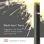 überleben Zünden PRO Ferro Rod Fire Starter for Survival – Up to 15,000 Strikes, 3/8" Thick Fire Steel with Striker – Waterproof Camping Flint and Steel with Wood Handle and Lanyard (Natural)