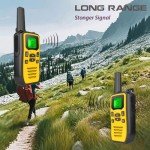 Profressional Walkie Talkies for Adults, Rechargeable Two Way Radios Long Range, 36 Channels 2 Way Emergency Radio with NOAA Weather Alert, Survival Gear and Equipment for Camping Hunting Hiking