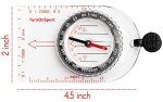 Boy Scout Compass for Kids | Orienteering Compass - Liquid Filled Compass - Camping Compass - Kids Compass - Map Compass Waterproof & Lightweight Small Survival Hiking Compass Mini Camping Compass
