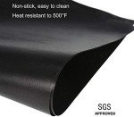 Stove Burner Covers - Gas Stove Protectors Black 0.2mm Double Thickness, Reusable, Non-Stick, Fast Clean Liners for Kitchen/Cooking. Stove top Covers Gas Burners Size 10.6" x 10.6" BPA Free(8 Packs)