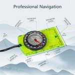 Orienteering Compass for Hiking Survival, Hiking Backpacking Compass, Boy Scout Compass for Kids, Professional Field Compass for Map Reading