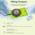 Orienteering Compass for Hiking Survival, Hiking Backpacking Compass, Boy Scout Compass for Kids, Professional Field Compass for Map Reading