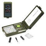 DonDofla Compass Hiking Survival Gear, Backpacking Multifunction Field Scout Compas for Girl Boy, Durable Map Reading Geology Activities Hunting Camping Navigation