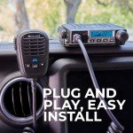 Midland – MXT115 - 15 Watt GMRS MicroMobile Two Way Trails Radio - Off Roading Outdoor RZR Farm - 8 Repeater Channels Extended Range - External Magnetic Mount Antenna - NOAA Weather Alerts