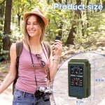 DonDofla Compass Hiking Survival Gear, Backpacking Multifunction Field Scout Compas for Girl Boy, Durable Map Reading Geology Activities Hunting Camping Navigation