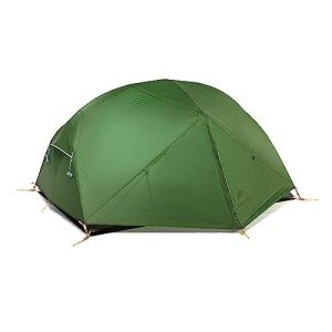 Naturehike Mongar 2 Person Backpacking Tent, 3 Season Two Person Tent, Double Layer Free Standing Tents for Backpacking, Camping Hiking Cycling