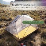 Naturehike Mongar 2 Person Backpacking Tent, 3 Season Two Person Tent, Double Layer Free Standing Tents for Backpacking, Camping Hiking Cycling