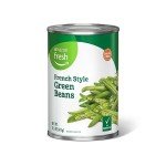 Amazon Fresh Brand, Canned French Style Green Beans, 14.5 Oz
