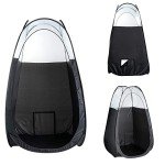 Naked Sun Black Spray Tan Tent - Pop Up Portable Professional Self Tanning Booth with Carry Bag Waterproof Floor and Extraction Fan Opening - Sunless Spray Tan Backdrop