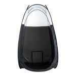 Naked Sun Black Spray Tan Tent - Pop Up Portable Professional Self Tanning Booth with Carry Bag Waterproof Floor and Extraction Fan Opening - Sunless Spray Tan Backdrop