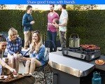 Horynar Propane Stove 2 Burner Gas Stove Auto Ignition 26000 BTU Tempered Glass Propane Burner LPG with CSA Hose for Outdoor Cooking, Emergency
