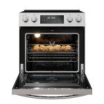 Kenmore Front Control Electric Range Oven with 5 Cooktop Elements with 7 Cooking Power Options, True Convection, Steam and Self Clean, Freestanding Oven, 4.8 cu. ft. Capacity Stainless Steel