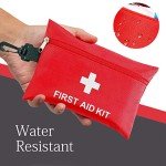 First Aid Kit - 97 Piece - Small Travel First Aid Kit, Ideal for Cars, Schools, Sports, Homes, Travel, Camping, Hiking