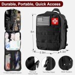 Gifts for Father's Day Men - 118-in-1 Survival Kits - Military-Grade Survival Gear for Outdoor Adventures, Disaster Preparedness, Car/Home/Office Emergency Kit with First Aid Supplies