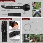Gifts for Father's Day Men - 118-in-1 Survival Kits - Military-Grade Survival Gear for Outdoor Adventures, Disaster Preparedness, Car/Home/Office Emergency Kit with First Aid Supplies
