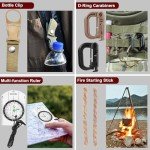 Gifts for Father's Day Men - 118-in-1 Survival Kits - Military-Grade Survival Gear for Outdoor Adventures, Disaster Preparedness, Car/Home/Office Emergency Kit with First Aid Supplies