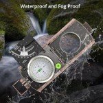 Anbte Waterproof Hiking Compass with Carry Bag